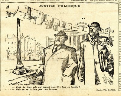 Oprigtig, satirisk i sort/hvid af Jules Abel Faivre