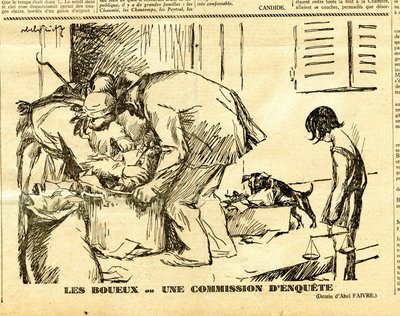 Oprigtig, satirisk i sort/hvid af Jules Abel Faivre