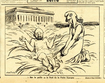 Oprigtig, satirisk i sort/hvid af Jules Abel Faivre