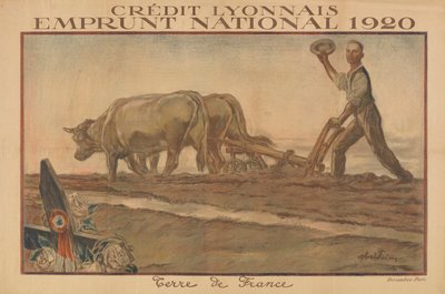 Credit Lyonnais, National Loan 1920, Land of France (Lyon Credit, National Loan 1920, Land of France) af Jules Abel Faivre