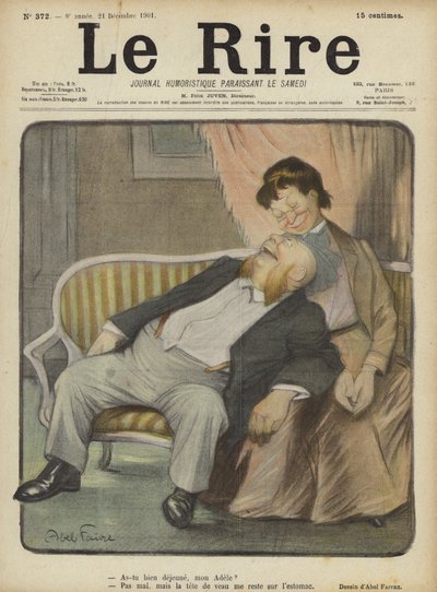 Illustration til Le Rire af Jules Abel Faivre