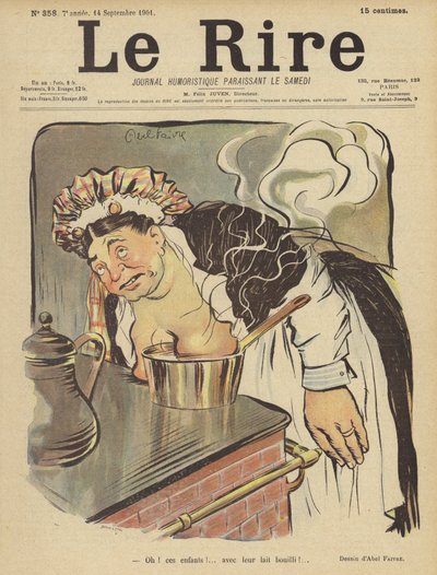 Illustration til Le Rire af Jules Abel Faivre