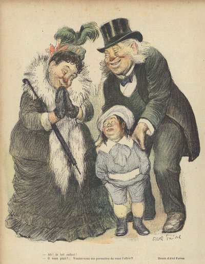 Illustration til Le Rire af Jules Abel Faivre