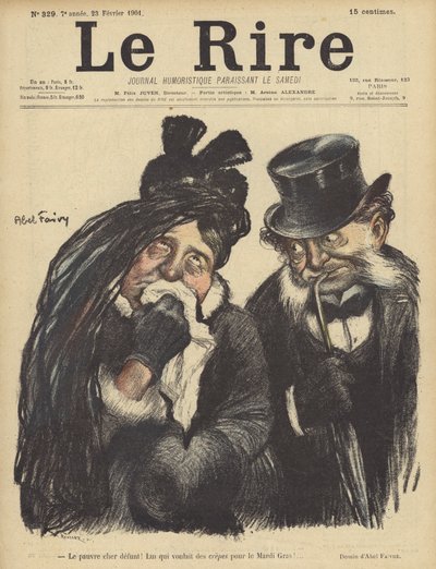 Illustration til Le Rire af Jules Abel Faivre