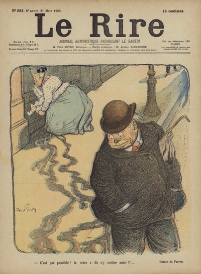 Illustration til Le Rire af Jules Abel Faivre