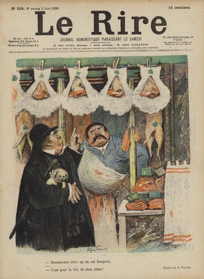 Illustration til Le Rire af Jules Abel Faivre