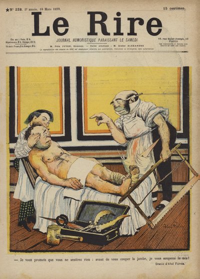 Illustration til Le Rire af Jules Abel Faivre