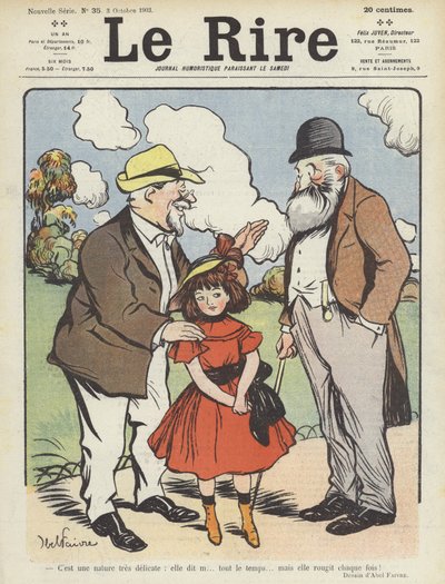 Illustration til Le Rire af Jules Abel Faivre