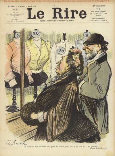 Illustration til Le Rire af Jules Abel Faivre