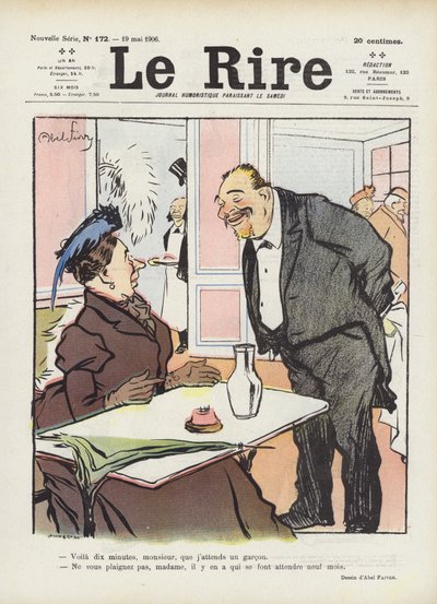 Illustration til Le Rire af Jules Abel Faivre