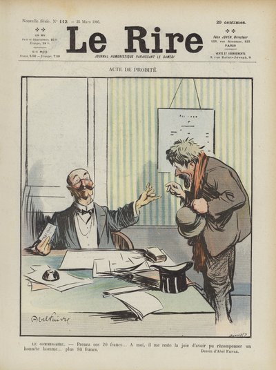 Illustration til Le Rire af Jules Abel Faivre