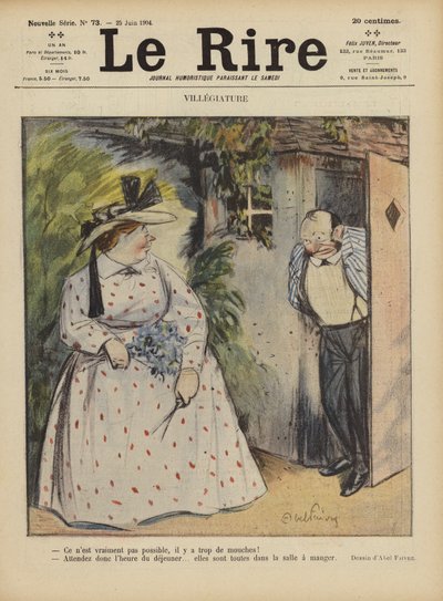 Illustration til Le Rire af Jules Abel Faivre