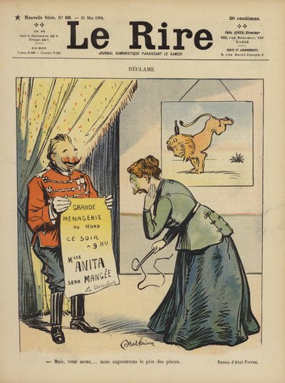 Illustration til Le Rire af Jules Abel Faivre