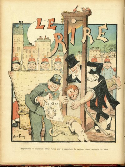 Illustration af Abel Faivre (1867-1945) til forsiden af Le Rire af Jules Abel Faivre