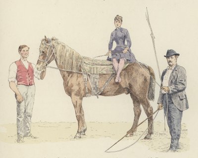 Hestetrænere (farve litho) af Jules Arsene (after) Garnier