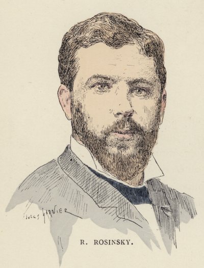 R Rosinsky (farve litho) af Jules Arsene (after) Garnier