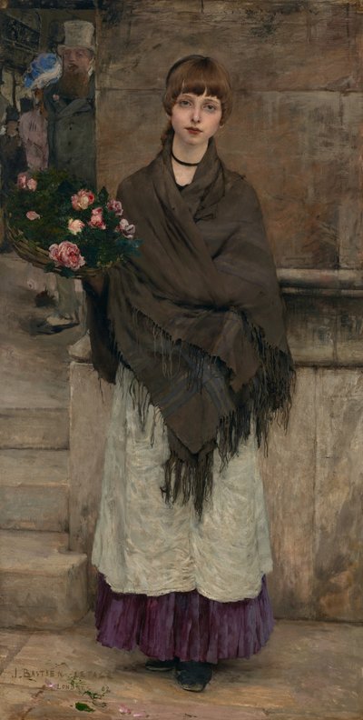 Blomstersælger i London af Jules Bastien Lepage