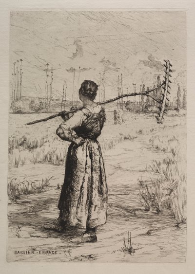 Retur af felterne af Jules Bastien Lepage
