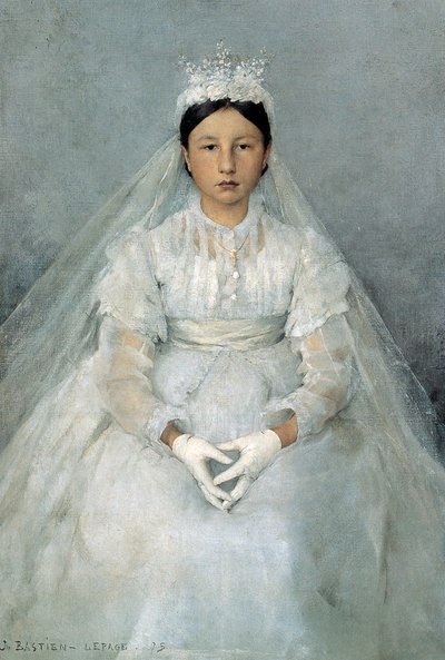 Kommunikanten, 1875. af Jules Bastien Lepage