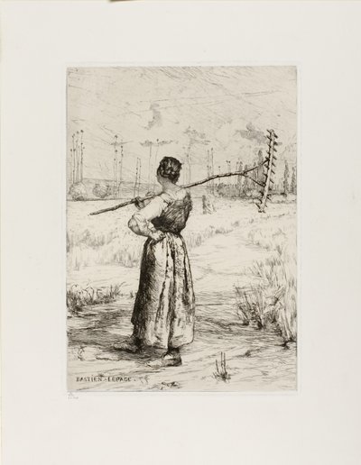 Tilbagekomsten fra marken, 1878 af Jules Bastien Lepage
