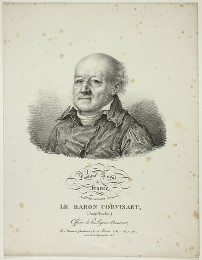 Portræt af Jean-Nicolas, baron Corvisart af Jules Boilly