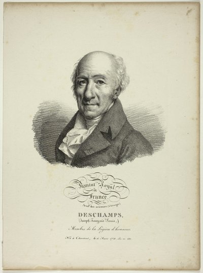 Portræt af Joseph-François-Louis Deschamps af Jules Boilly