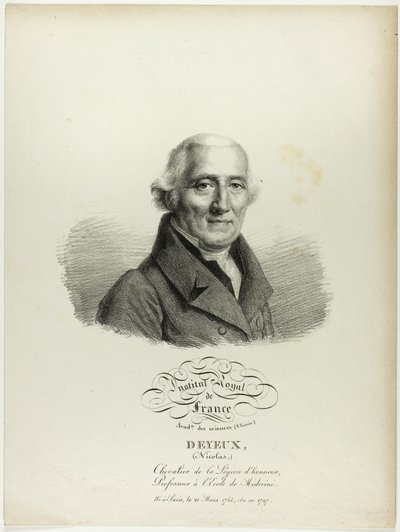 Portræt af Nicolas Deyeux af Jules Boilly
