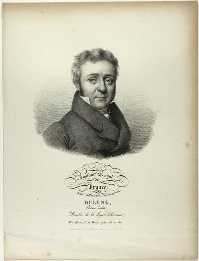 Portræt af Pierre-Louis Dulong af Jules Boilly