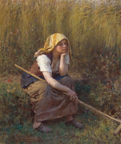 Bretonsk Jules Sommer af Jules Breton