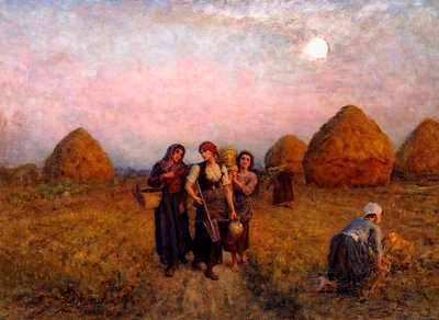 Dawn labour, 1900 af Jules Breton