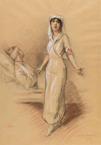 Sygeplejerske og patient af Jules Cayron