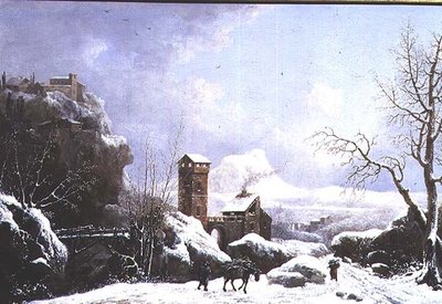Vinterlandskab af Jules Cesar Denis van Loo