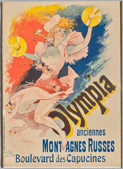 Olympia rutsjebane af Jules Cheret
