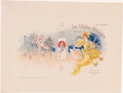 Omslag voor Illustrerede plakater af Ernest Maindron af Jules Cheret