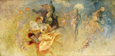 Maskebal, af Jules Cheret