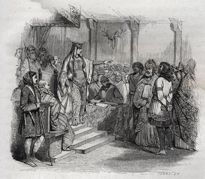 Ermengarde de Hesbaye (778-818) (Hermengarde af Hesbaye) fik Bernard d