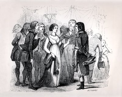 Madame de Stael (1766-1817) udspørger Napoleon Bonaparte (1769-1821) om de bedste kvinder, fra 