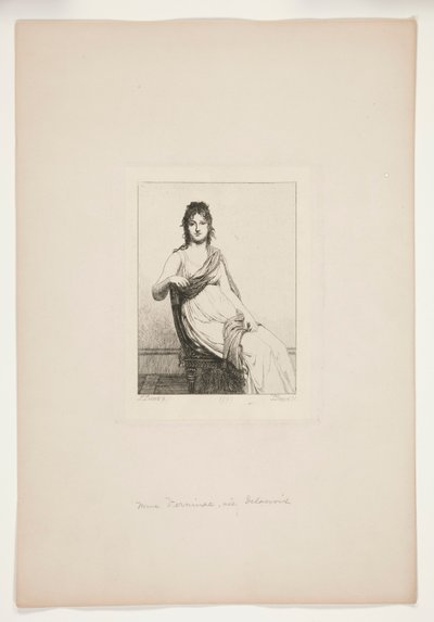 Mme Verninac, n?e Delacroix af Jules David