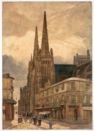 Sainte-André-katedralen i Bordeaux af Jules Dupré