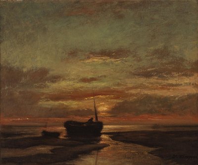 Hollandsk: Solnedgang Solnedgang af Jules Dupré