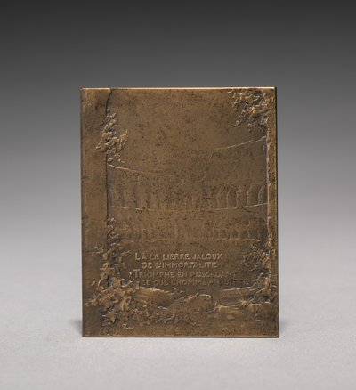 Medaljon omvendt. af Jules Dupré