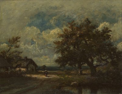 Sommerhuset ved vejkanten, Stormy Sky af Jules Dupré