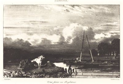 Udsigt i England af Jules Dupré