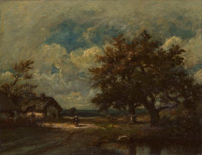 Sommerhuset ved vejkanten, Stormy Sky af Jules Dupré