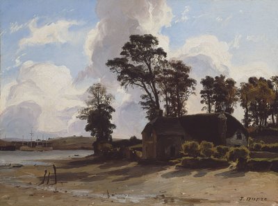Farmen ved flodmundingen af Jules Dupré