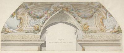 Design til Hôtel de Trevise, Paris, anden halvdel af 1800-tallet. Skaber: Jules-Edmond-Charles Lachaise, Eugène-Pierre Gourdet. af Jules Edmond Charles Lachaise and Eugène Pierre Gourdet