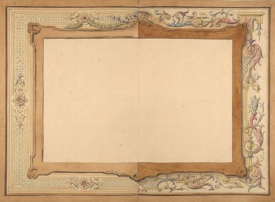 Design til et loft, anden halvdel af 1800-tallet. Skaber: Jules-Edmond-Charles Lachaise, Eugène-Pierre Gourdet. af Jules Edmond Charles Lachaise and Eugène Pierre Gourdet