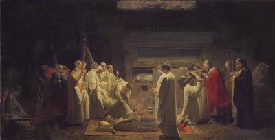Martyrerne i katakomberne, 1855 af Jules Eugene Lenepveu