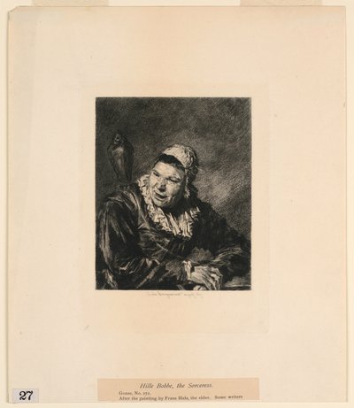 Hille Bobbe, the Sorceress, fra "Etchings of Pictures in the Metropolitan Museum, New York" af Jules Ferdinand Jacquemart