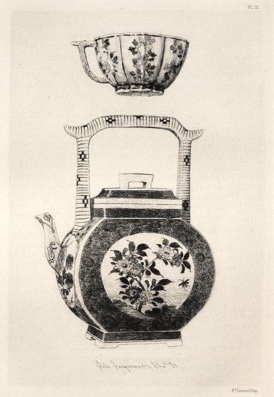Den keramiske kunsts historie: En beskrivende og filosofisk undersøgelse af keramik... Plade IV, 1877. af Jules Ferdinand Jacquemart